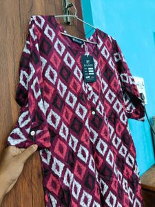 Bohemian Print Button-Down Dress