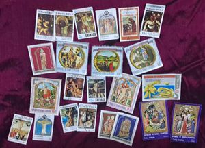 24 VINTAGE EASTER STAMPS