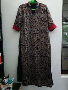Pure Ajrakh Modal Silk Kurta