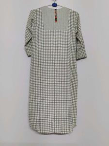Checkered Mirror Detail Kurti