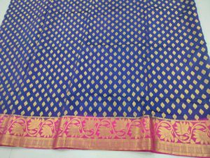 Elegant Blue Banarasi Saree