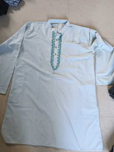 Men's Light Blue Kurta