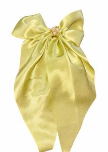 Elegant Yellow Bow Hair Clip