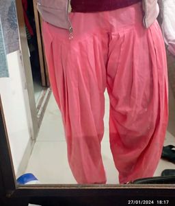 Pink Embroidered Kurti