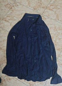 Navy Blue Long Sleeve Shirt