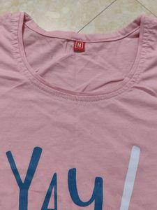 Pink &#39;Yay!&#39; Graphic Tee