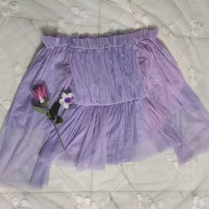 Lavender Off-Shoulder Top