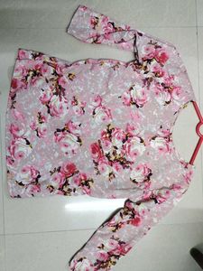 🩷 Floral Print Long Sleeve Top