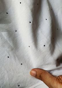 Studded Basic white T-shirt