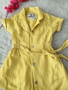 Peppermint Kids Yellow Dress