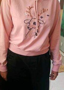 Pink Deer Hoodie
