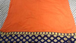 Elegant Orange Saree