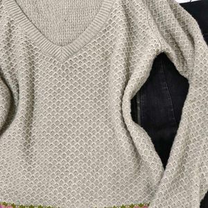 Grey woolen Kappa pullover