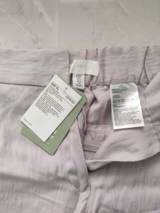 H&amp;M Light Purple Flared Lyocell-blend Trousers