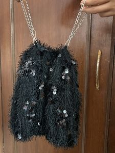 Black Sequin Tube Top