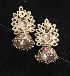 Ganesha Jhumka Earrings From Orissa Tribal