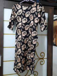Black And Golden Kurti