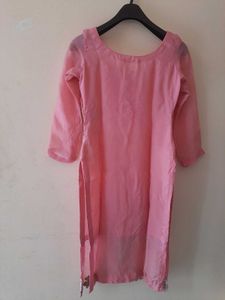 Pink Floral Kurta Set