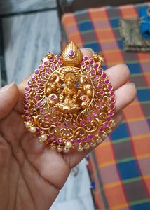 Too Good Quality Laxmi Long Chain With Kempu Stone