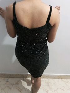 Sparkling Black Mini Dress