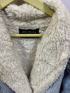 Denim Jacket with Fur Lining