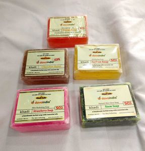 Khadi Natural Soap Pack Of 5 For daily Bath
