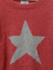 Orange Star Knit All Fur Sweater