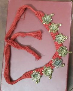 Handmade Floral Choker Necklace