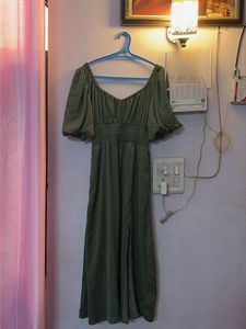 Olive Green Midi Dress