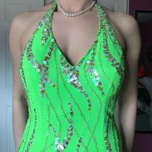 Neon Green Maxi Dress