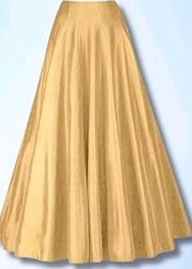 Girls Beautiful Long Golden And Red Skirts.