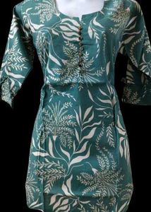Floral Print short kurti for girls