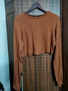 SALE 🛍️ Shein Brown Crop Top