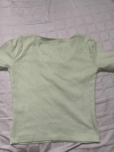 Cute Mint Green Crop Top