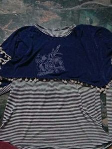 Striped Tunic with Floral Detail