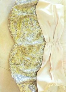New Glitter Elegant Gold Patterned Dress