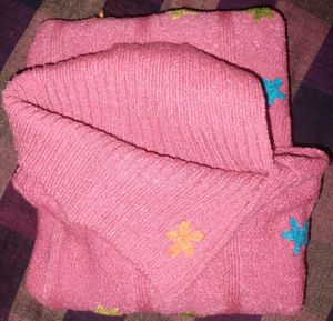 Designed Carrot Color Turtleneck Sweater