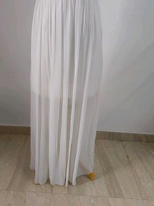 Elegant White Ethnic Gown