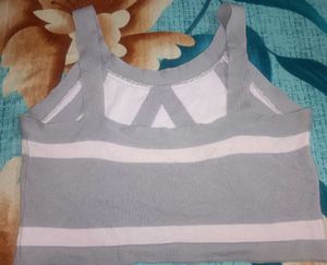 Gray Knit Tank Top cash only