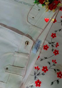 Lotus White Embellished Jeans