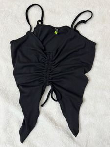 Black Butterfly Cami Top