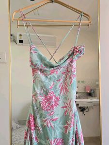 ZARA Floral Print Camisole Dress