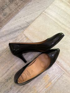 Cushioned Black Heels