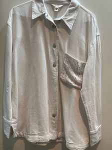 Light Button-Up with Pocket Detail