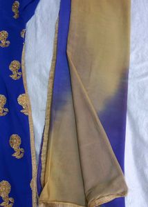 Royal Blue Kurti With Dupatta
