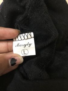 Maryly Winter Warm Black Leggings