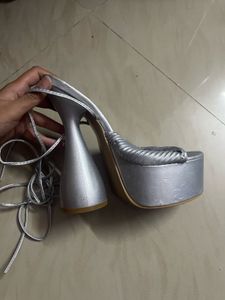 Silver Bratz Platform Heels