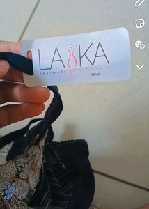 Black Laika With Tag Branded Bra