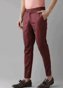 Maroon Formal Trousers for men