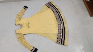 Yellow Color Anarkali